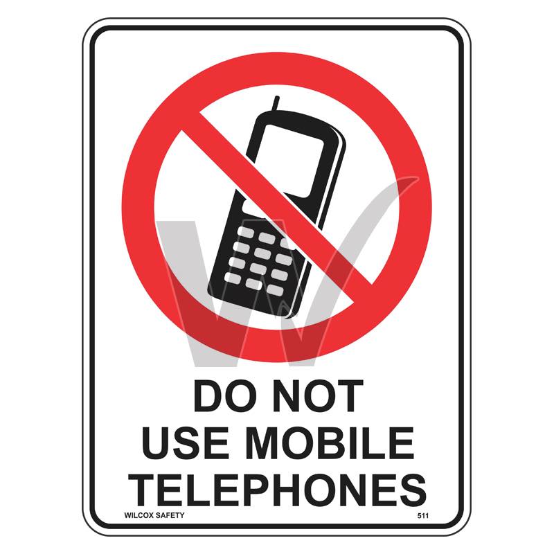 Prohibition Sign - Do Not Use Mobile Telephones