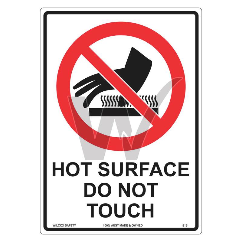 Prohibition Sign - Hot Surface Do Not Touch