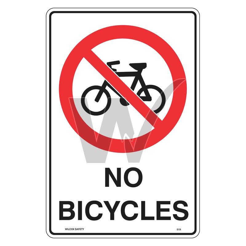 Prohibition Sign - No Bicycles