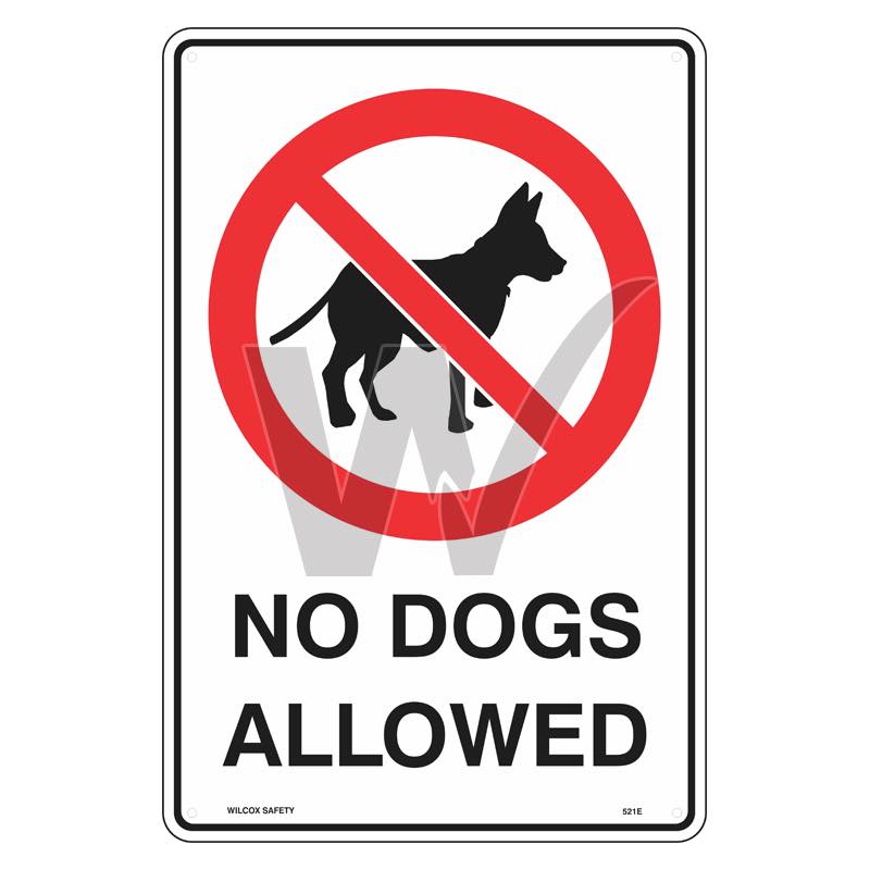 Prohibition Sign - No Dogs Allowed