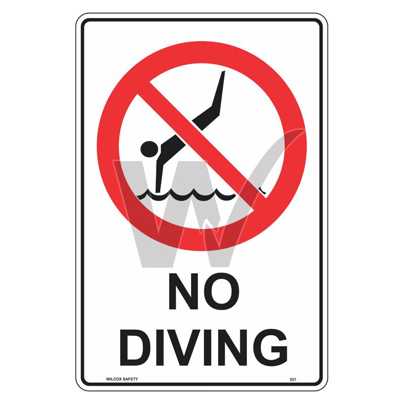 Prohibition Sign - No Diving