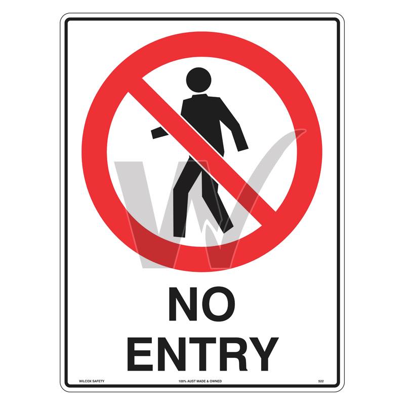 Prohibition Sign - No Entry