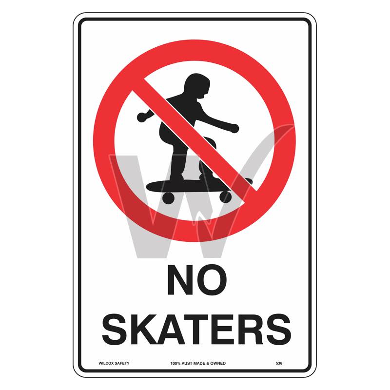 Prohibition Sign - No Skaters