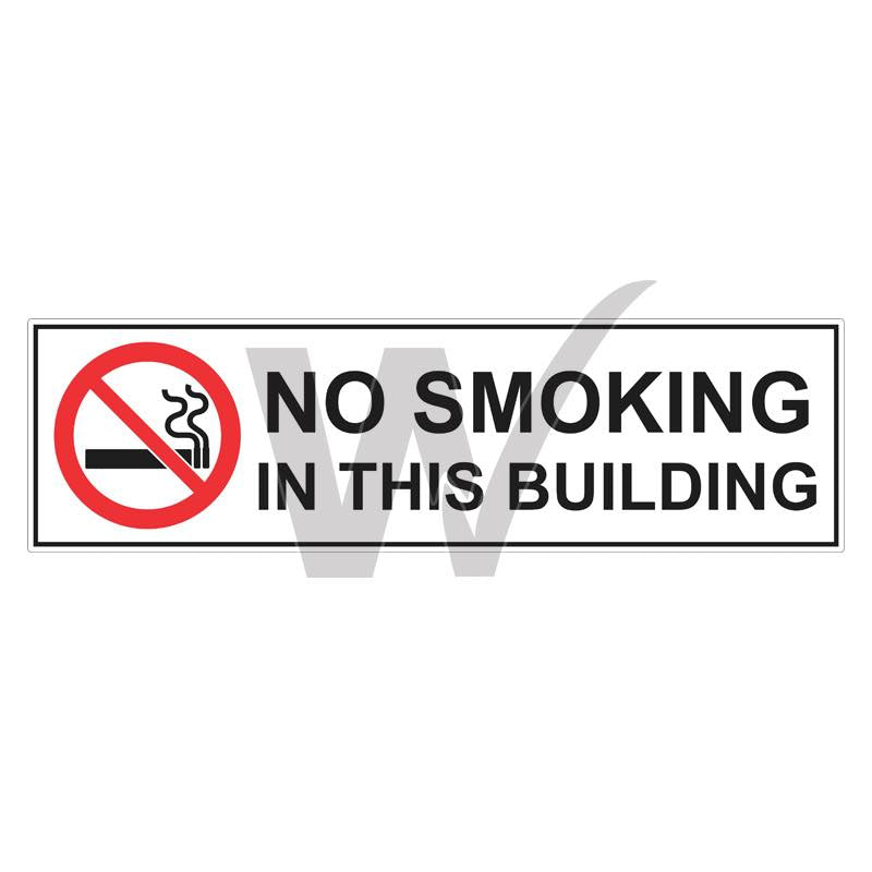 Prohibition Sign - No Smoking In This Building