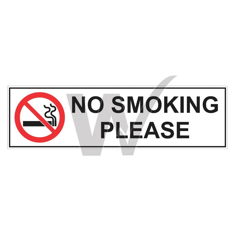 Prohibition Sign - No Smoking Please