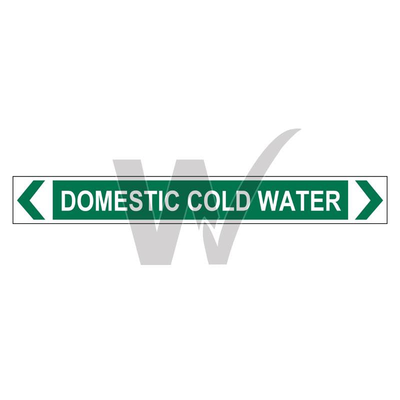 Pipe Marker - Domestic Cold Water