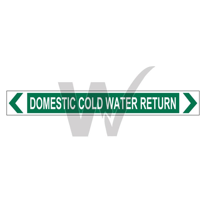 Pipe Marker - Domestic Cold Water Return