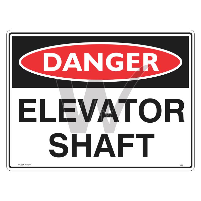 Danger Sign - Elevator Shaft