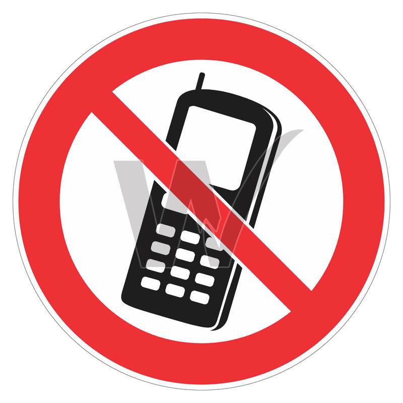Prohibition Sign - No Mobile Phones