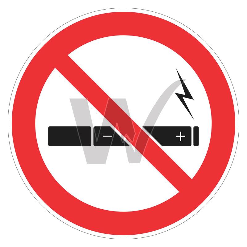 Prohibition Sign - No E-Cigarettes