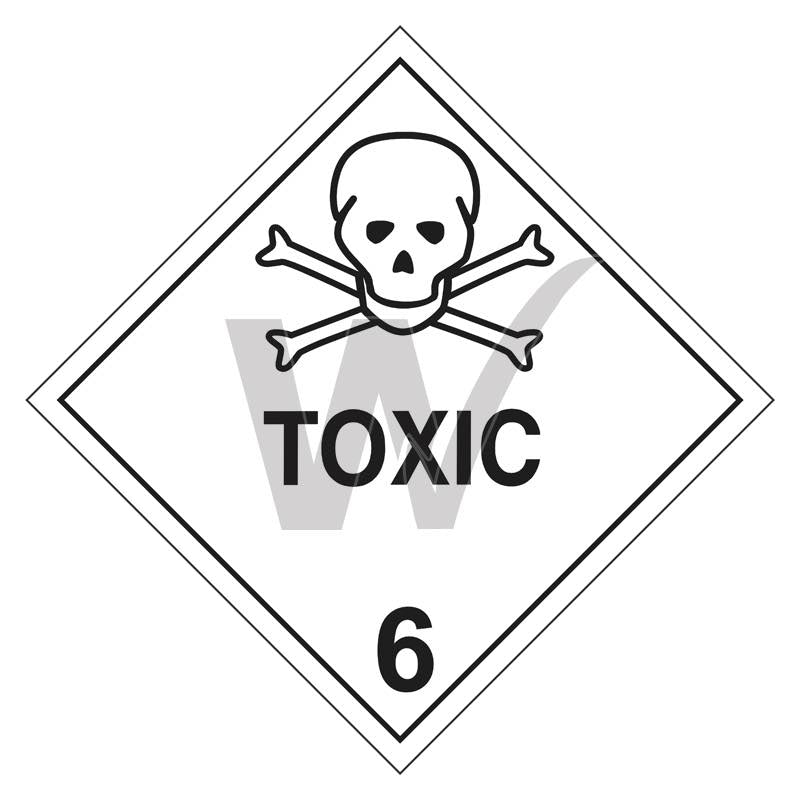 Hazchem Sign - 6 Toxic