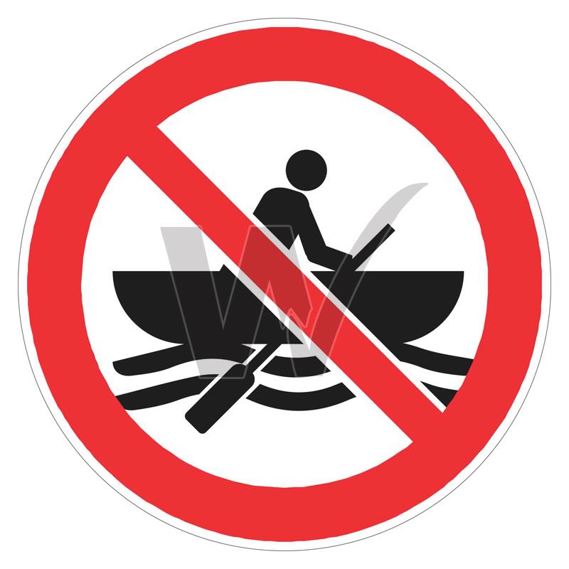 Prohibition Sign - No Boats
