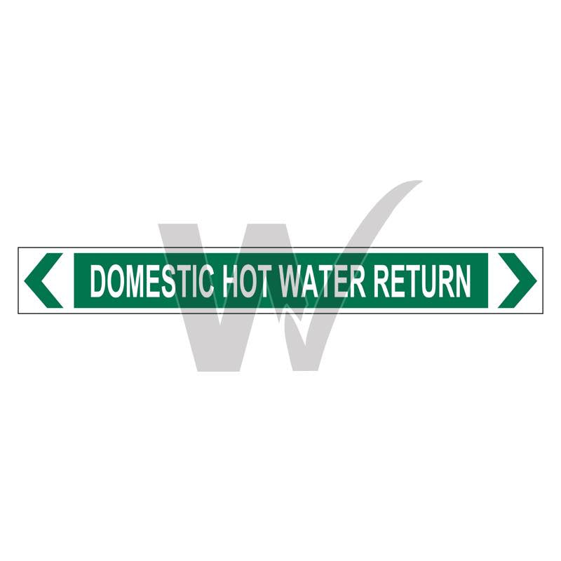 Pipe Marker - Domestic Hot Water Return