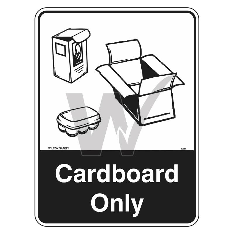 Recycling Sign - Cardboard Only