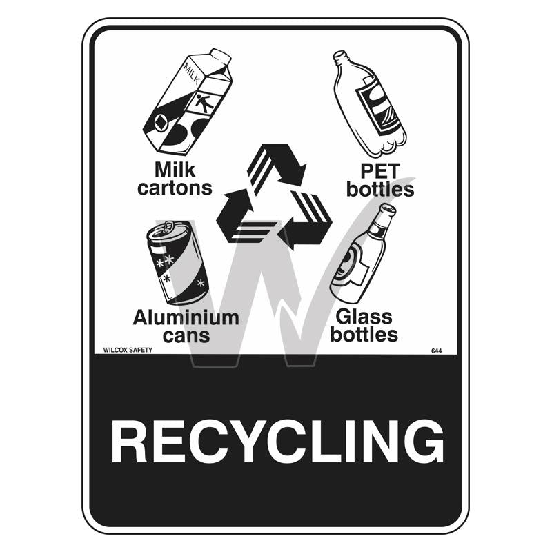 Recycling Sign — Wilcox Safety & Signs