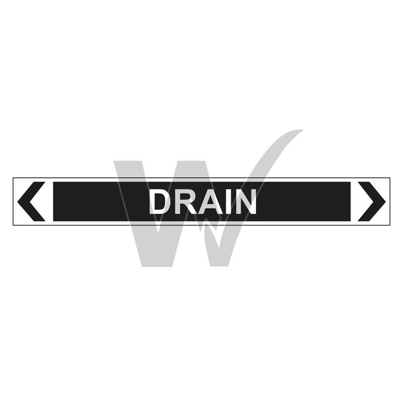 Pipe Marker - Drain — Wilcox Safety & Signs
