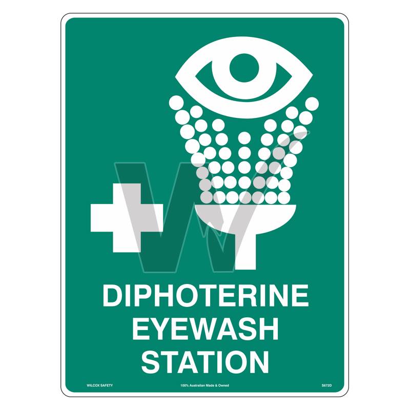 Emergency Sign - Diphoterine Eyewash Station