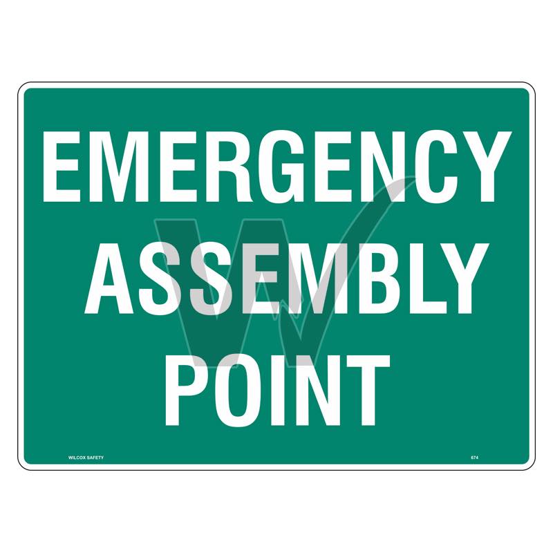 Emergency Sign - Emergency Assembly Point