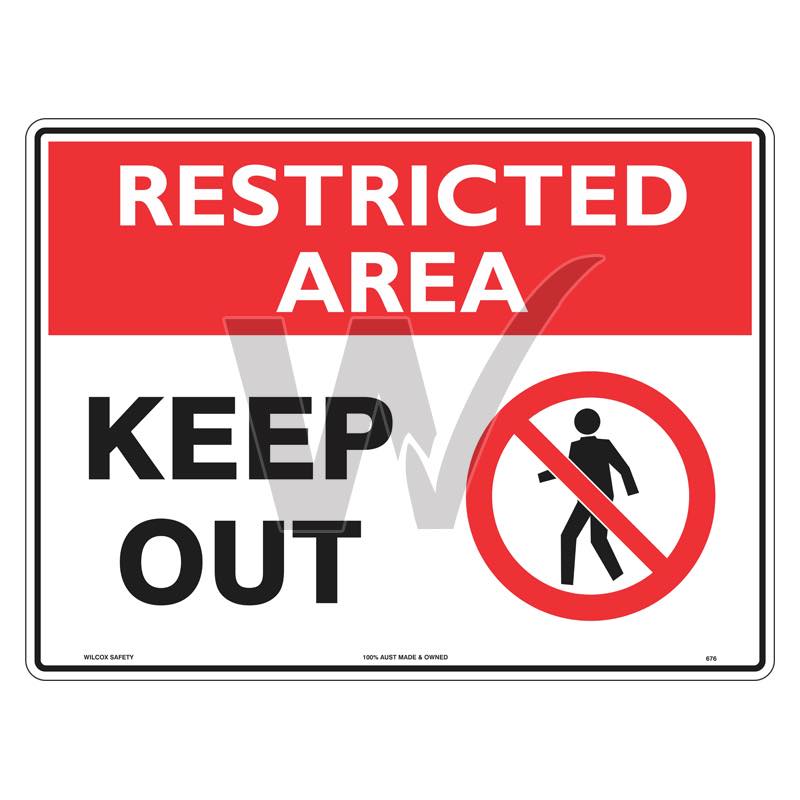 Restricted Area Sign - Keep Out