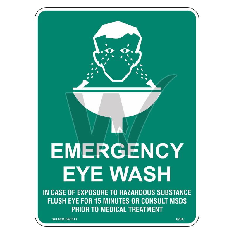 Emergency Sign - Emergency Eye Wash