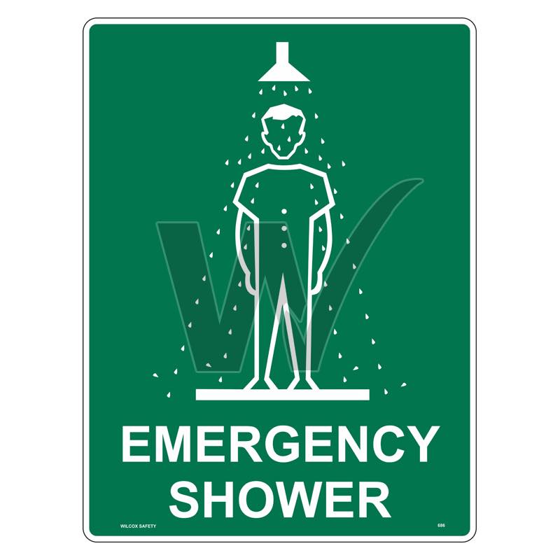 Emergency Sign - Emergency Shower