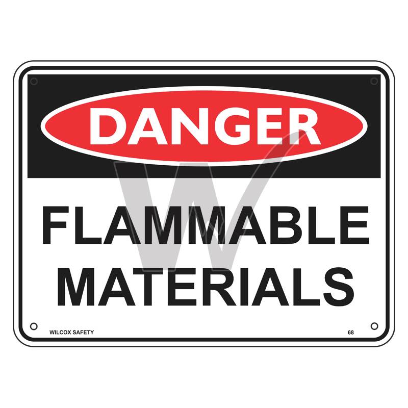 Danger Sign - Flammable Materials