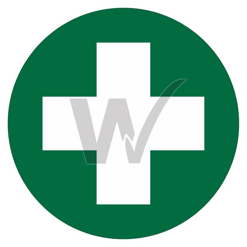 Emergency Sign - First Aid Disc