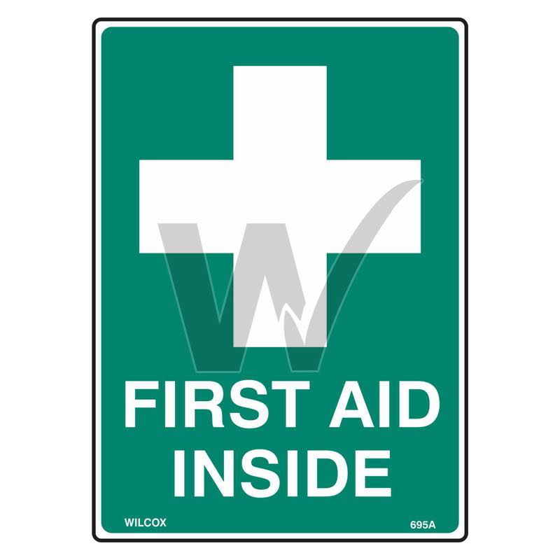 Emergency Sign - First Aid Inside