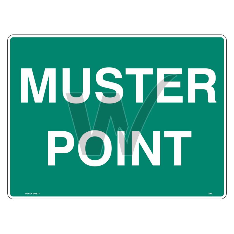 Emergency Sign - Muster Point