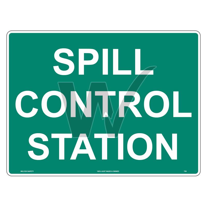 Emergency Sign - Spill Control Station