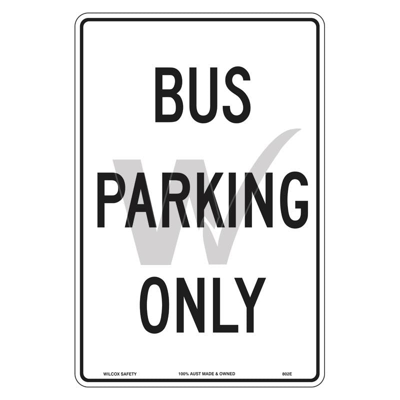 Car Park Sign - Bus Parking Only