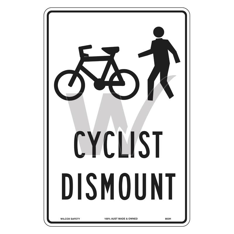 Car Park Sign - Cyclist Dismount