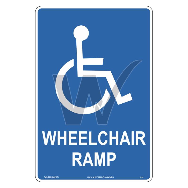 Car Park Sign - Wheelchair Ramp