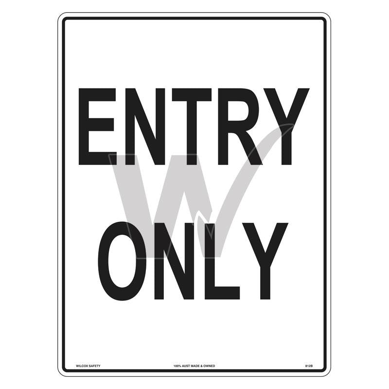 Car Park Sign - Entry Only