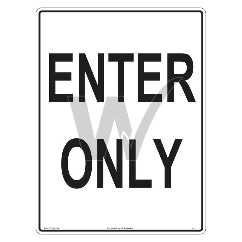 Car Park Sign - Enter Only