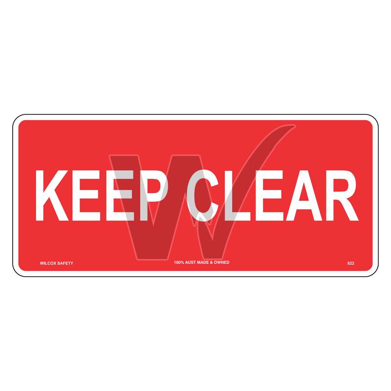 Car Park Sign - Keep Clear