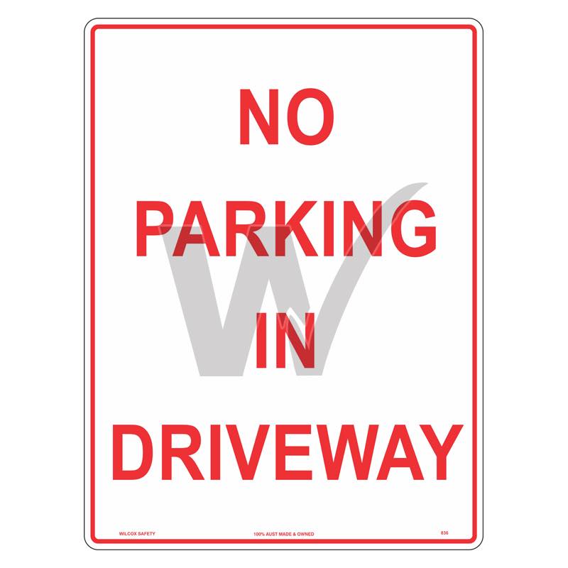 Car Park Sign - No Parking In Driveway