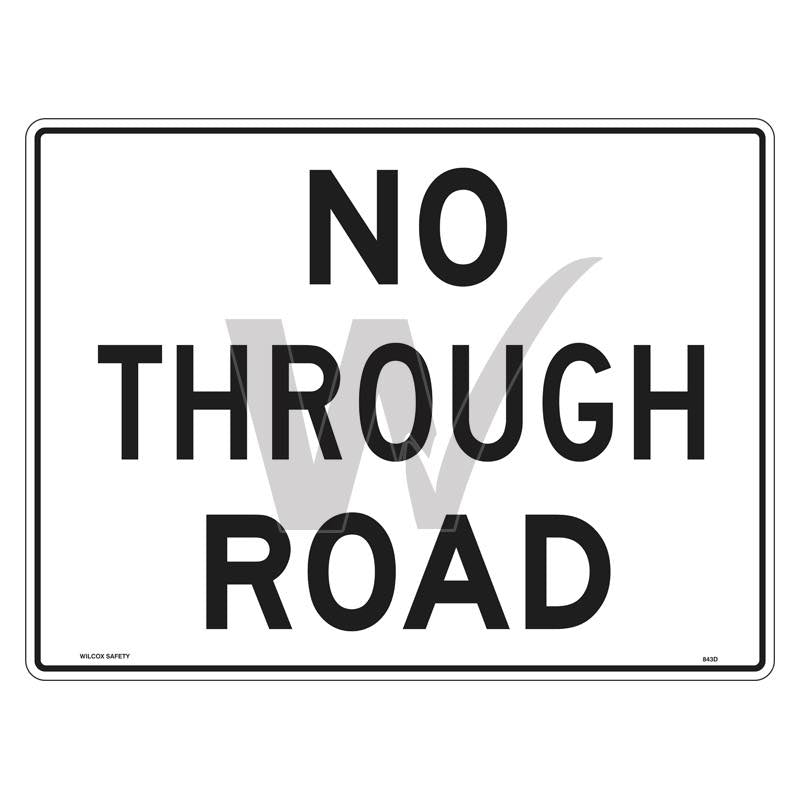 Private Property Sign - No Through Road