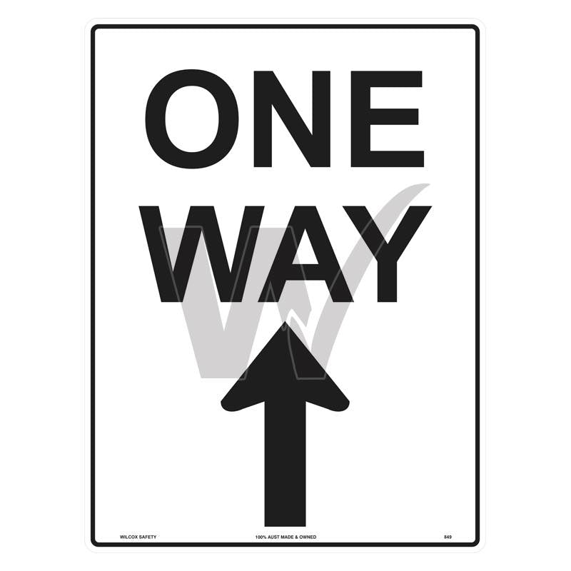 Car Park Sign - One Way