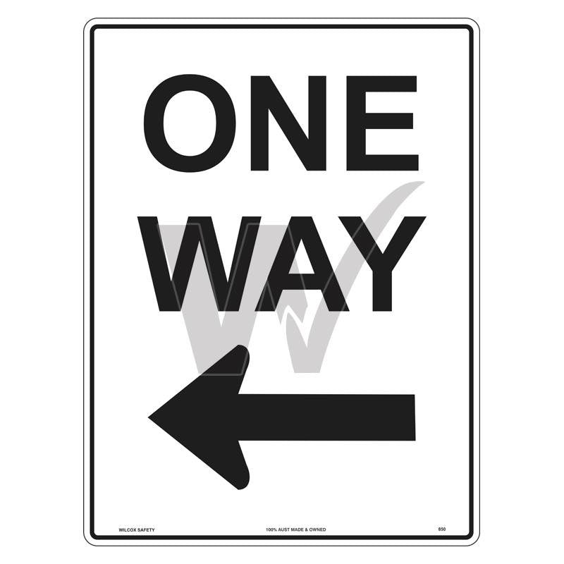 Car Park Sign - One Way