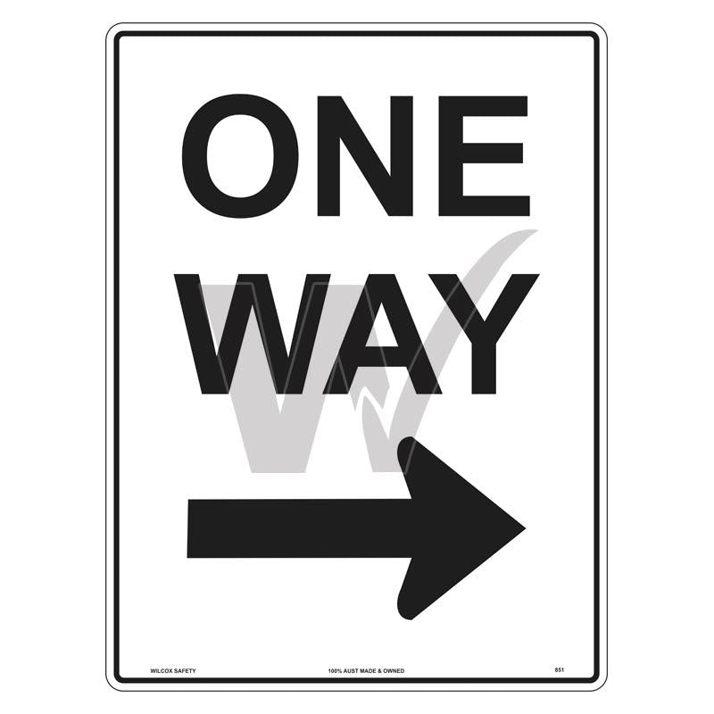 Car Park Sign - One Way