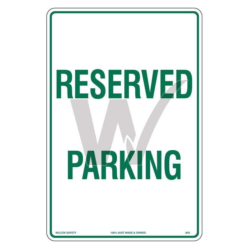 Car Park Sign - Reserved Parking
