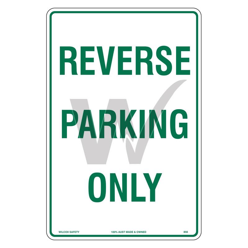 Car Park Sign - Reverse Parking Only