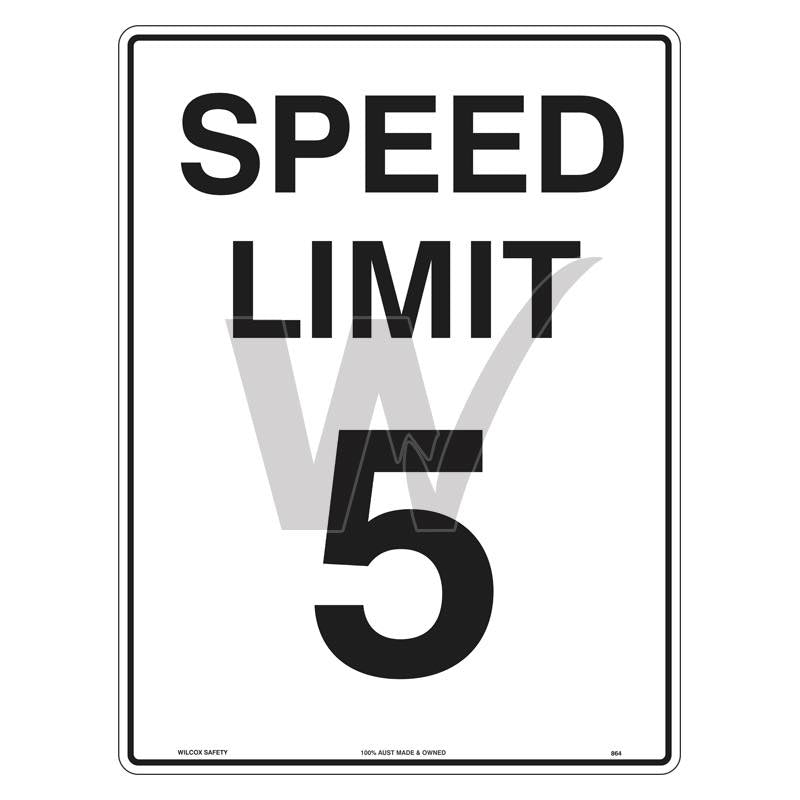 Speed Limit Sign - 5km