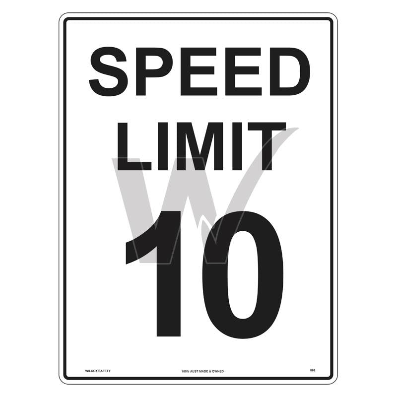 Speed Limit Sign - 10km