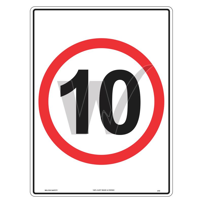 Speed Limit Sign - 10 km