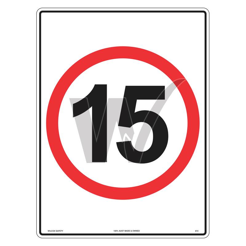 Speed Limit Sign - 15km