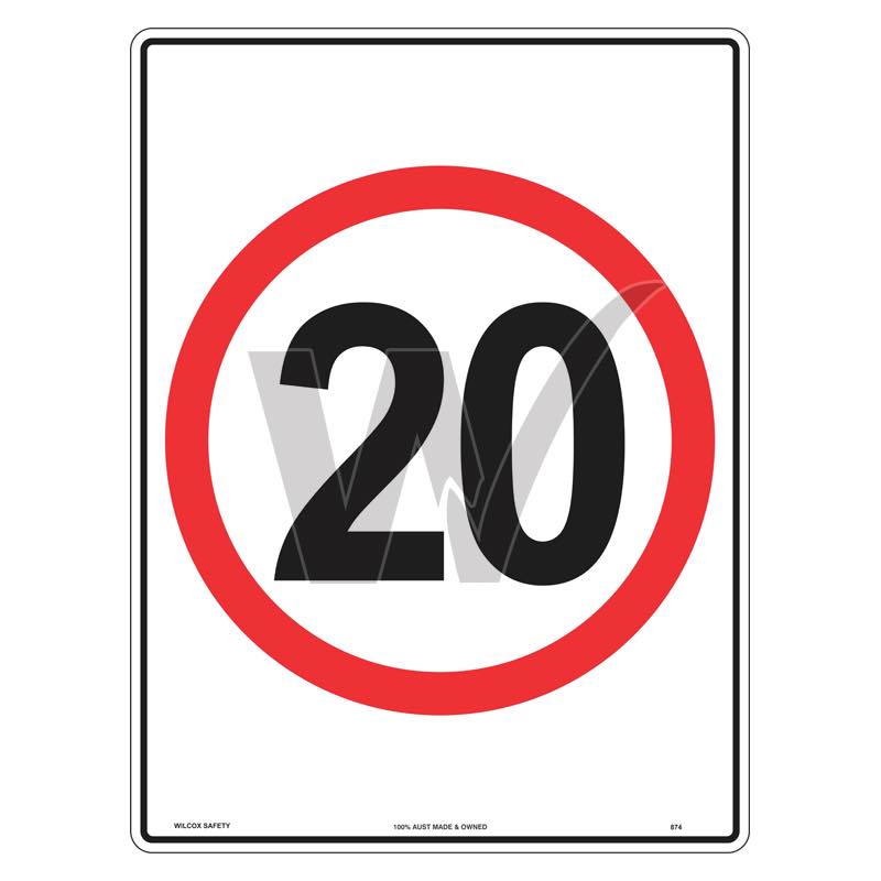 Speed Limit Sign - 20km