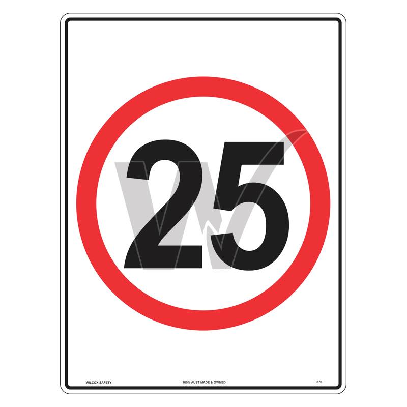Speed Limit Sign - 25km