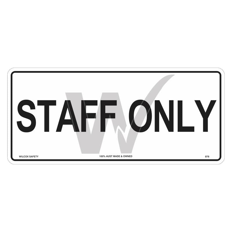 Car Park Sign - Staff Only